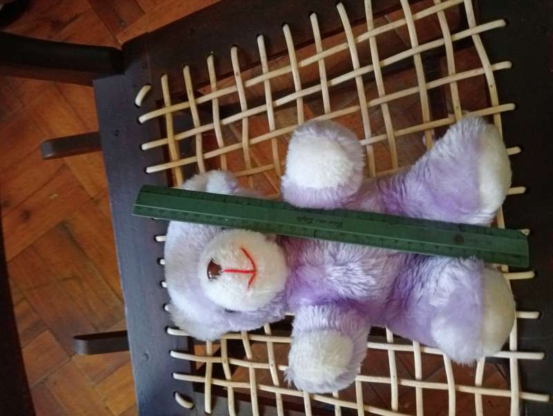VINTAGE 30CM PURPLE STUFFED BEARLIKE NEW