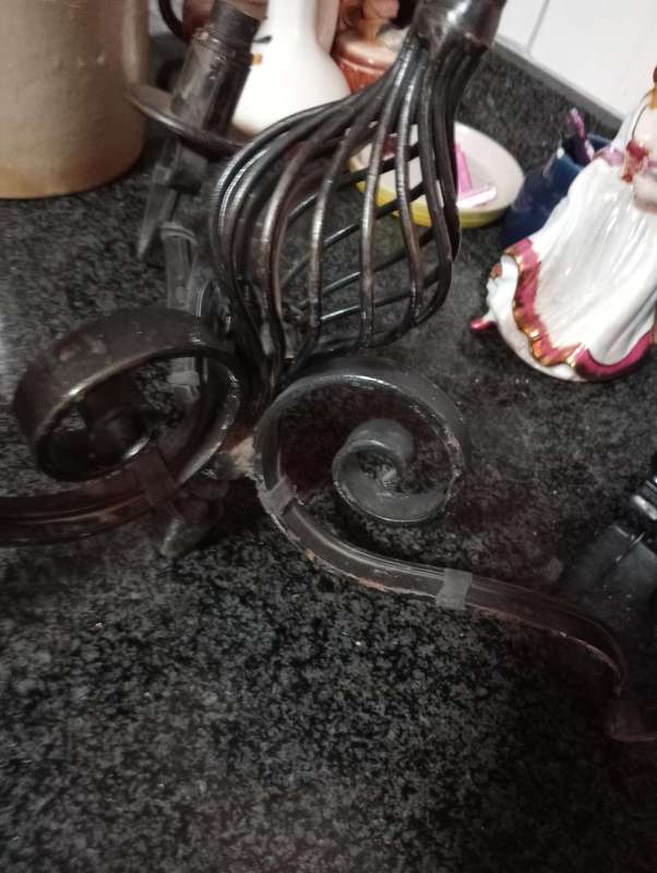 VINTAGE 3 TIER IRON CEILING LIGHT