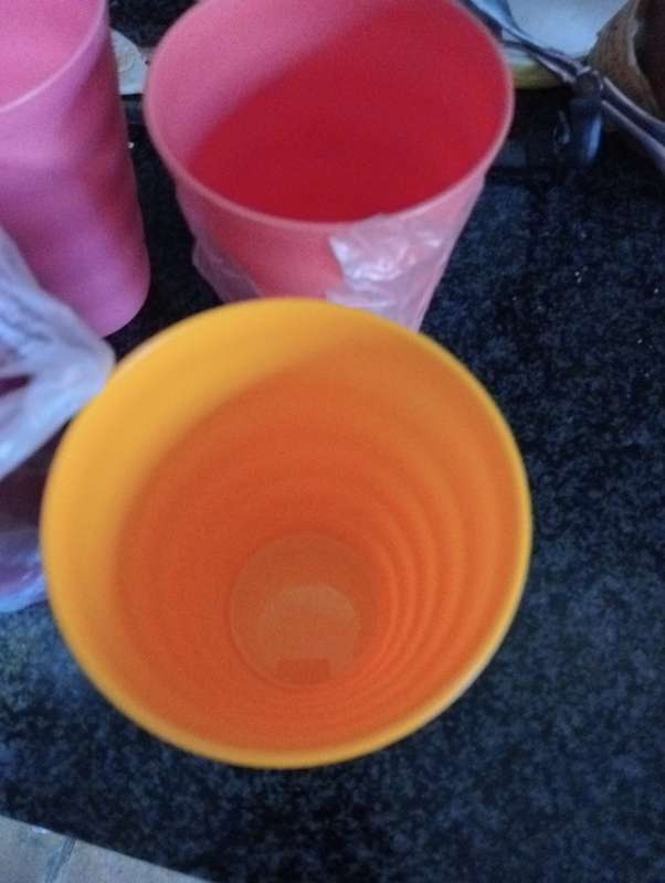 4 NEW TUPPERWARE GLASSES