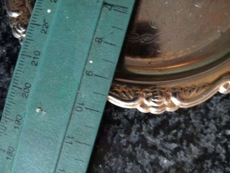 4 VINTAGE SILVERPLATED COASTERS