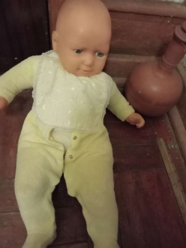 VINTAGE 55CM SOFT BODY BOY DOLL
