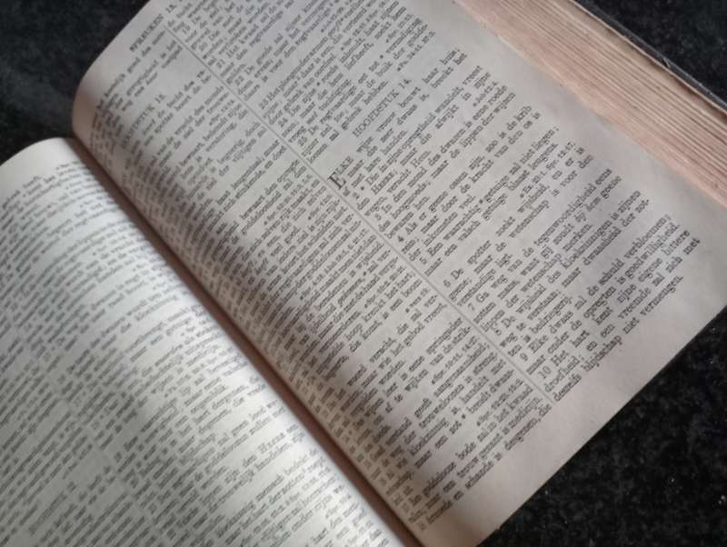ANTIQUE 1925 NETHERLANDS BIBLE