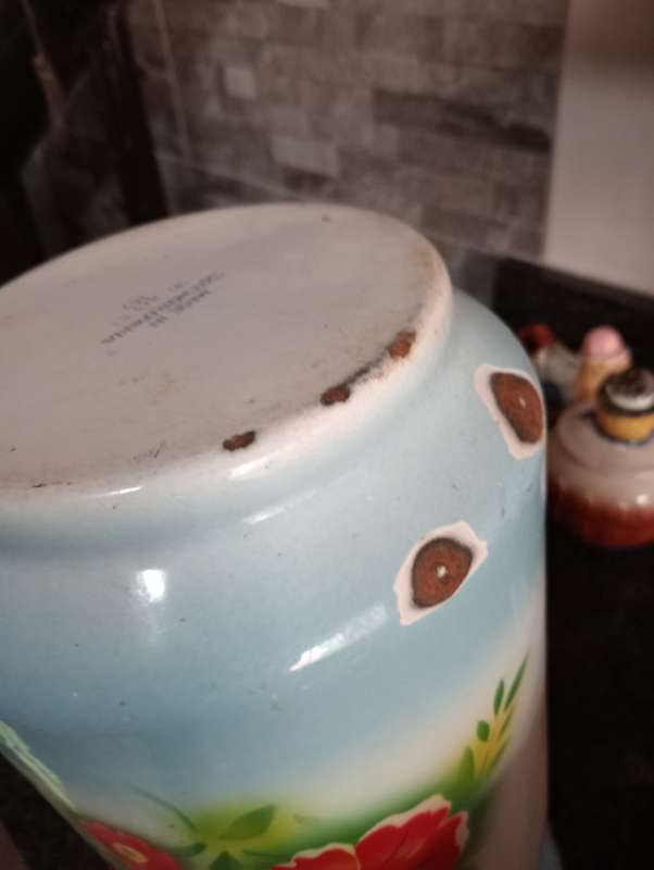 ANTIQUE ENAMEL PITCHER