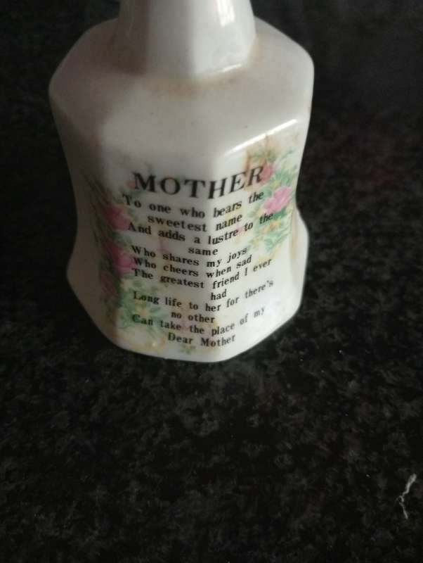 ANTIQUE MOTHER PORCELAIN BELL