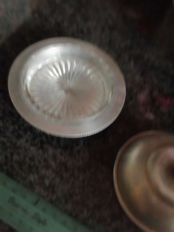 VINTAGE BUTTERDISH WITH GLASS