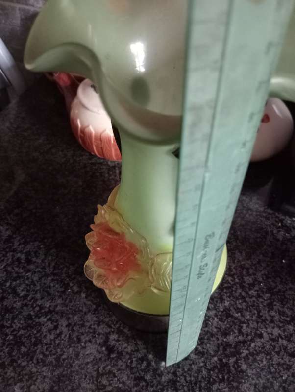 VINTAGE ANTIQUE  GLASS VASE
