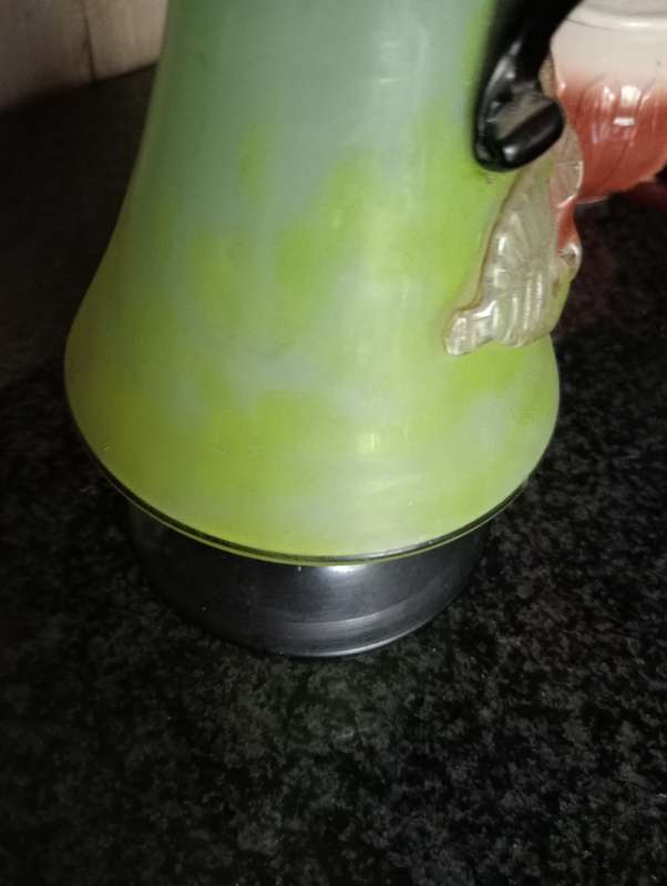 VINTAGE ANTIQUE  GLASS VASE