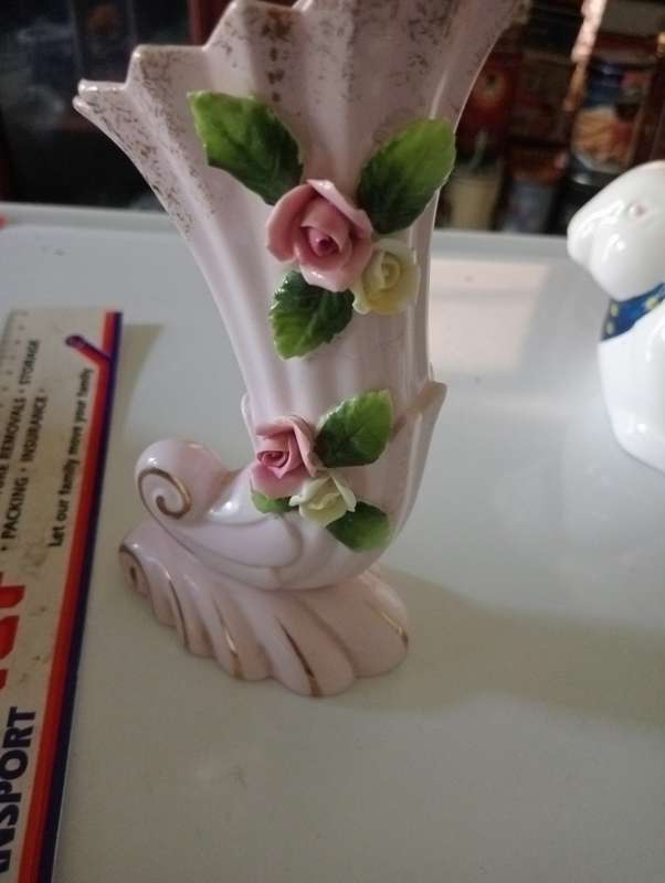 ANTIQUE LAMPEDE CHINA HANDPAINTED VASE