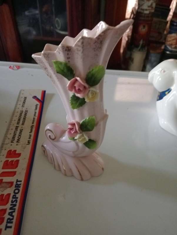 ANTIQUE LAMPEDE CHINA HANDPAINTED VASE