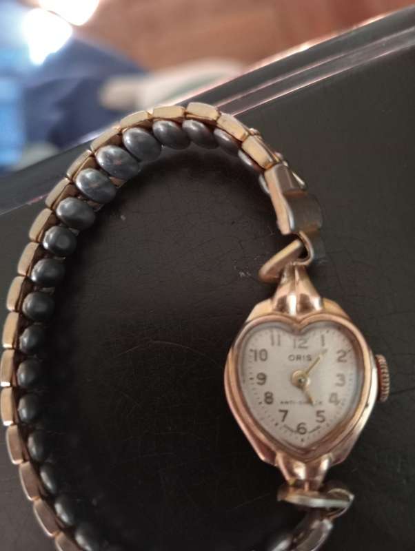 VINTAGE ORIS HEART SHAPE WATCH