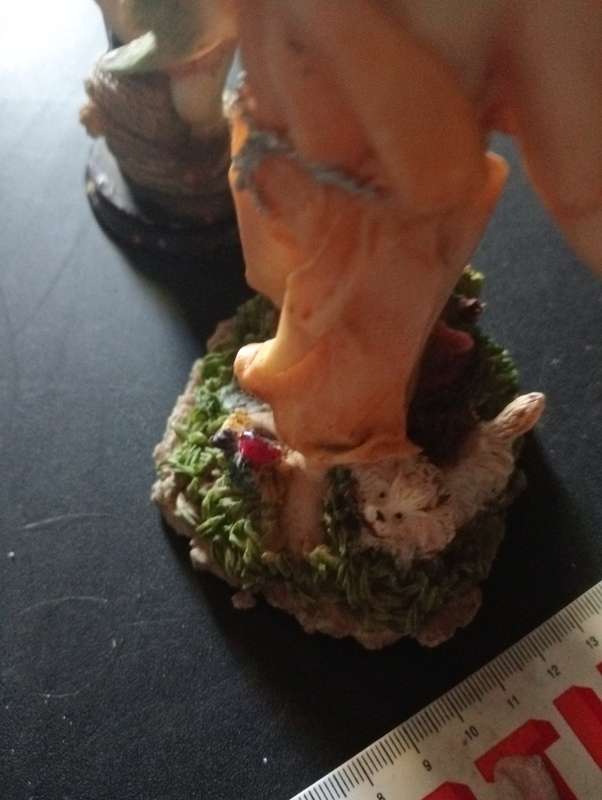 ANTIQUE PORCELAIN GIRL ORNAMENT WITH FISH