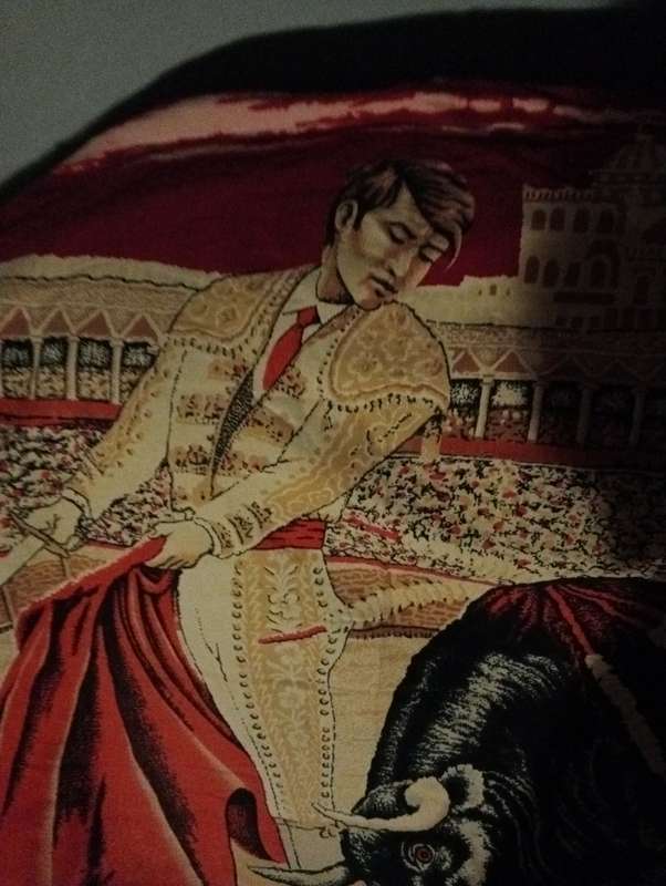 Antique Spanish carpet wall hanging