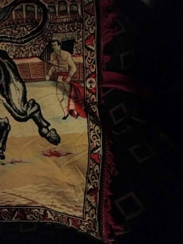 Antique Spanish carpet wall hanging