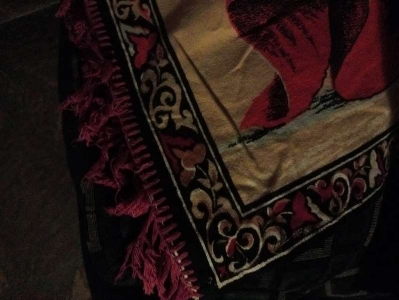 Antique Spanish carpet wall hanging