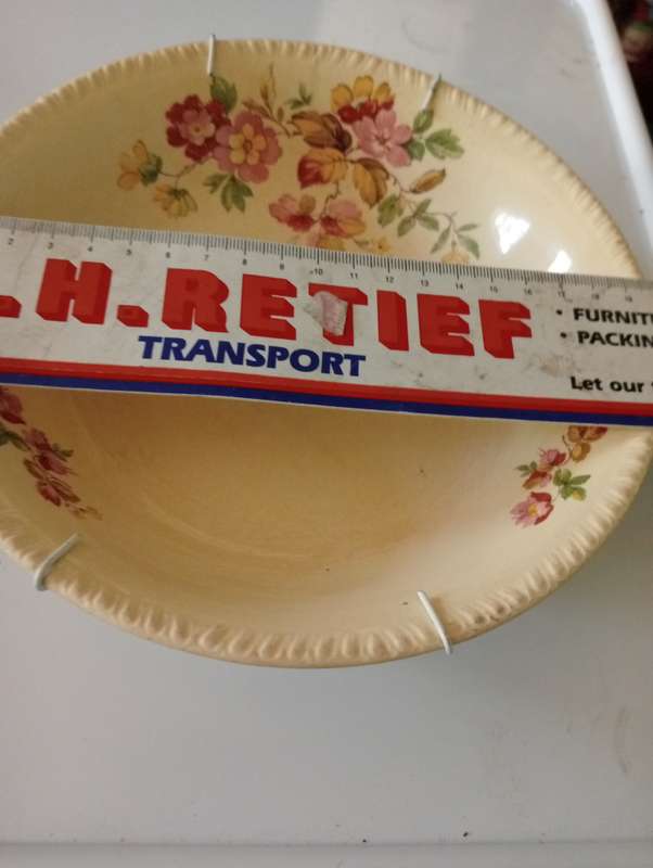 ANTIQUE SWINNERTON STAFFORDSHIRE ENGLAND WALL PLATE WITH HANGER
