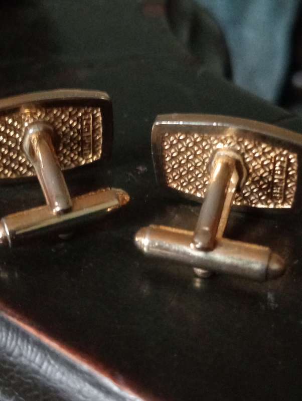 VINTAGE GOLD PLATED ARBEIDSAAMHEID CUFFLINKS