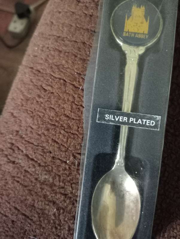 VINTAGE BATH ABBEY SILVERPLATED TEASPOON