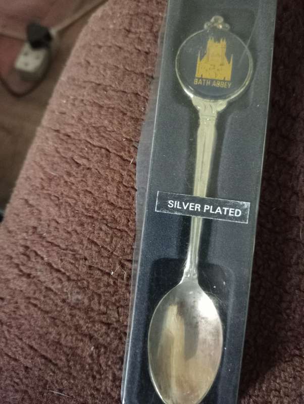 VINTAGE BATH ABBEY SILVERPLATED TEASPOON