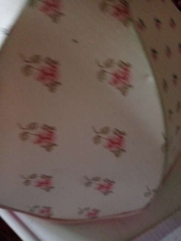 BIG VINTAGE FLORAL LAMP SHADE