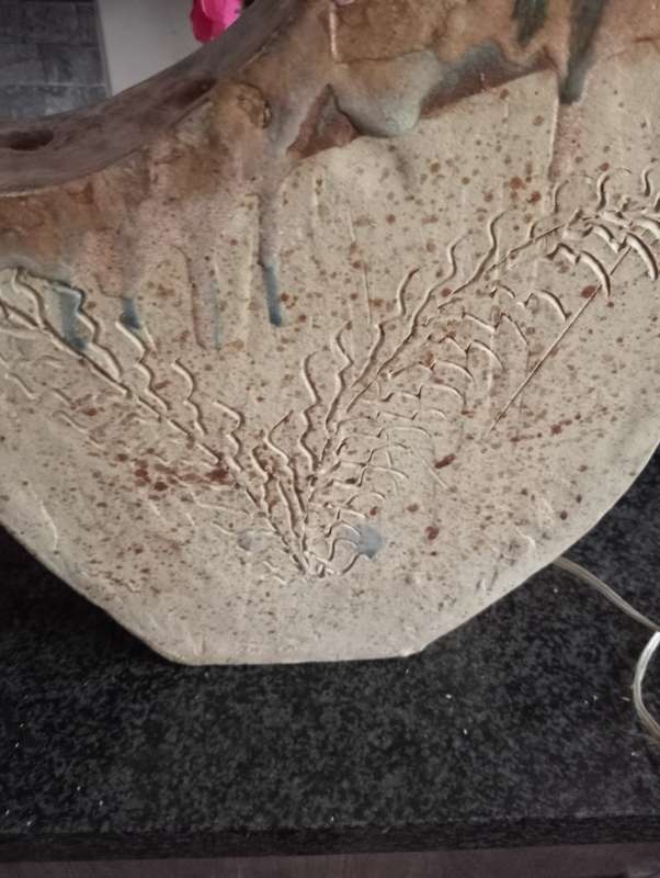 VINTAGE TALL POTTERY VASE