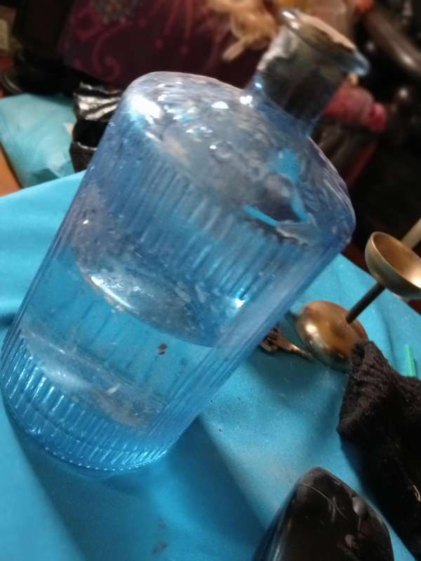 ANTIQUE CHEMIST GUNPOWDER BOTTLE