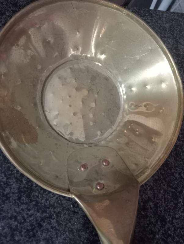 VINTGE BRASS HANGING WALL PAN