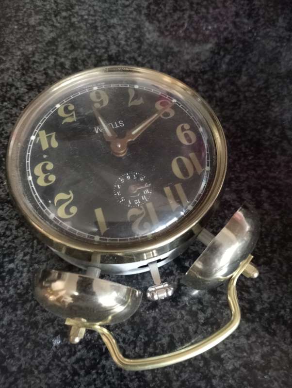 VINTAQGE BRASS STURM ALARM CLOCK