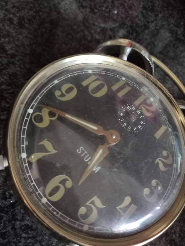 VINTAQGE BRASS STURM ALARM CLOCK