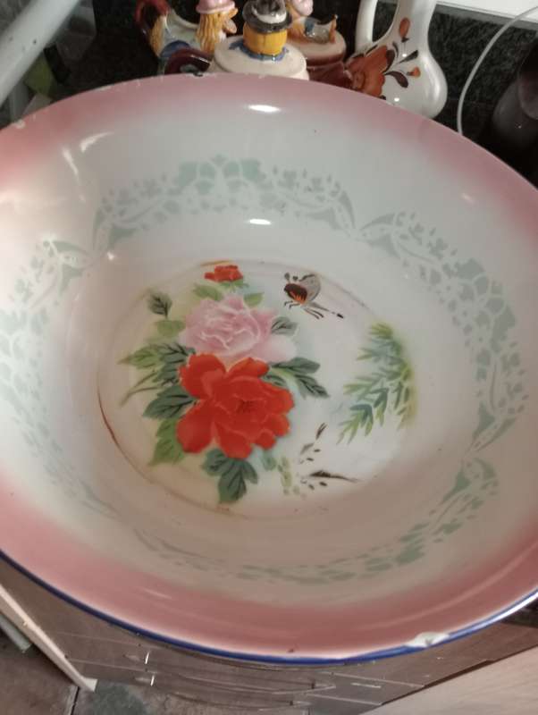 BUMPER HARVEST ENAMEL BASIN
