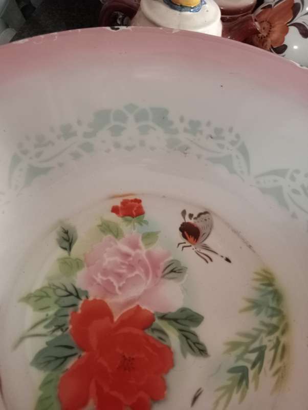 BUMPER HARVEST ENAMEL BASIN