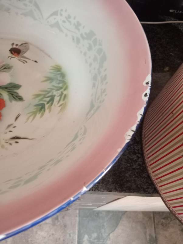 BUMPER HARVEST ENAMEL BASIN