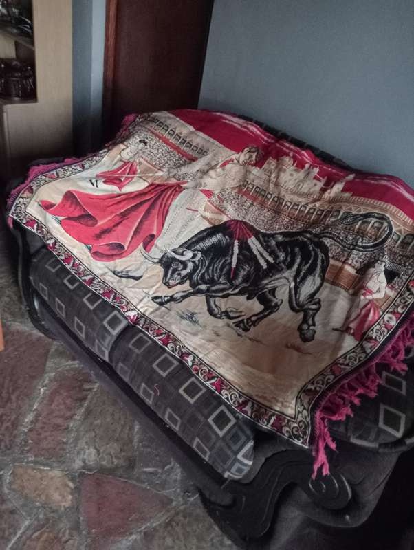 Antique Spanish carpet wall hanging FOR DANIEL
