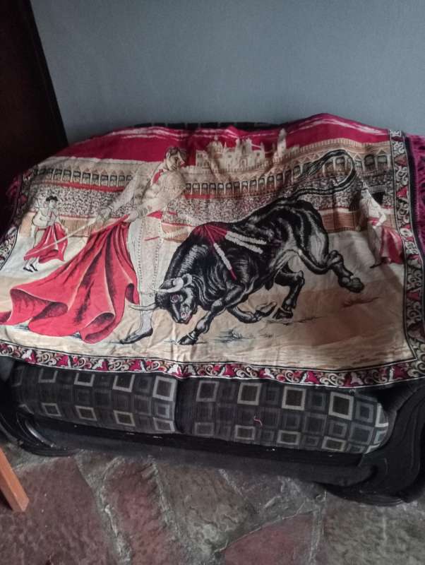 Antique Spanish carpet wall hanging FOR DANIEL