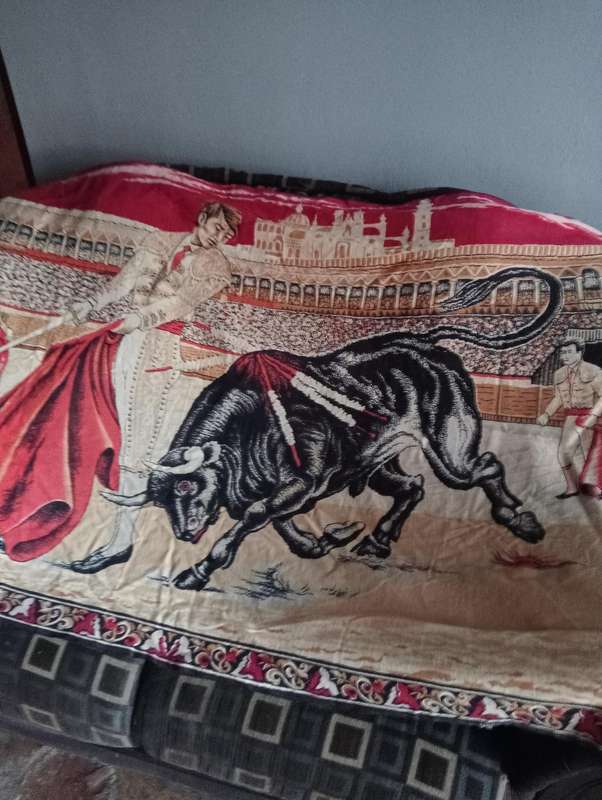Antique Spanish carpet wall hanging FOR DANIEL
