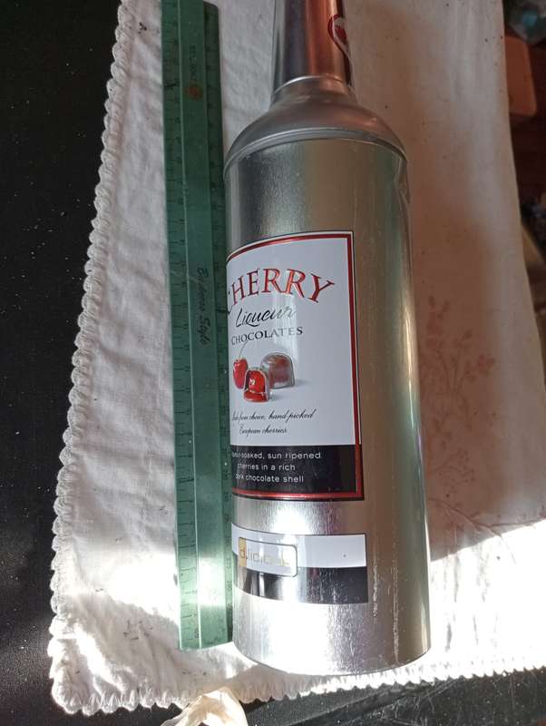 2 EMPTY CHERRY LIQUEER TINS