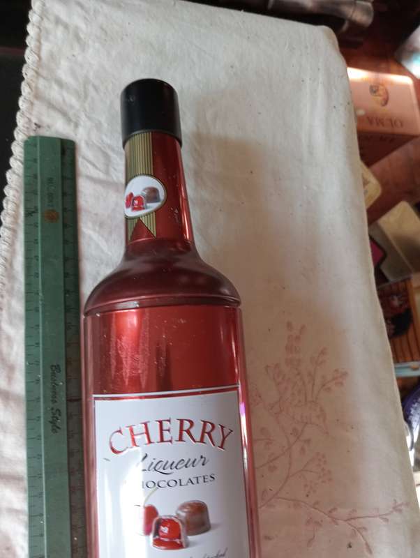 2 EMPTY CHERRY LIQUEER TINS