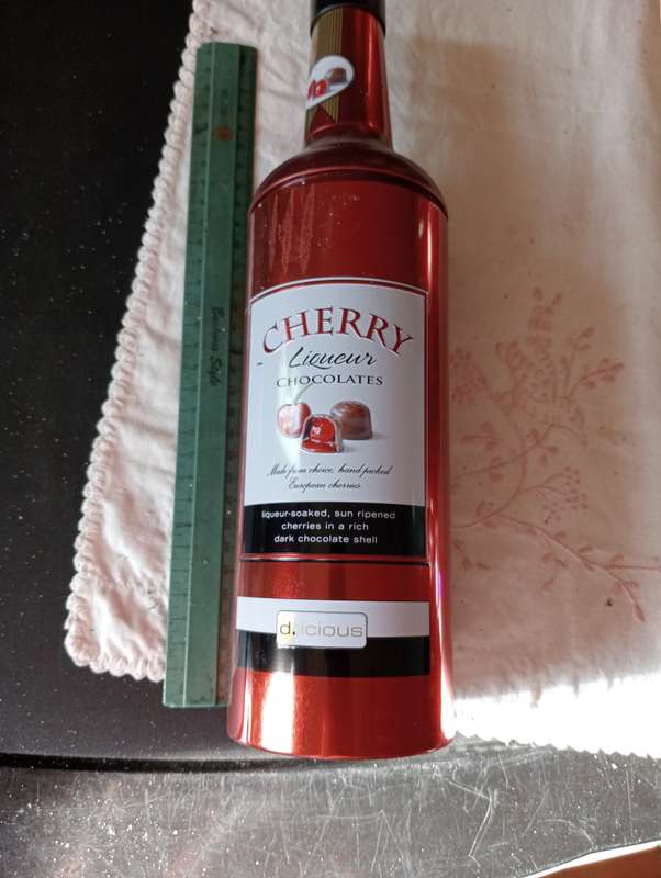 2 EMPTY CHERRY LIQUEER TINS