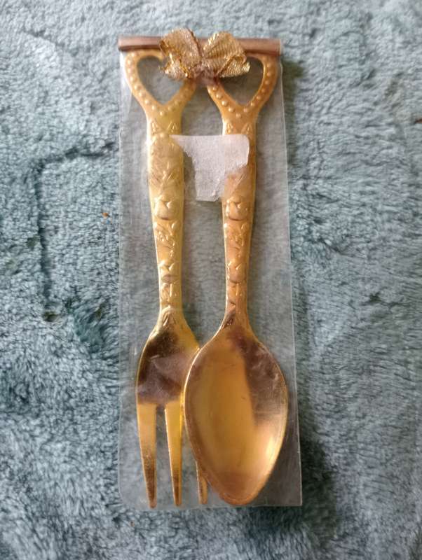SOUVENIER  SMALL SPOON AND FORK