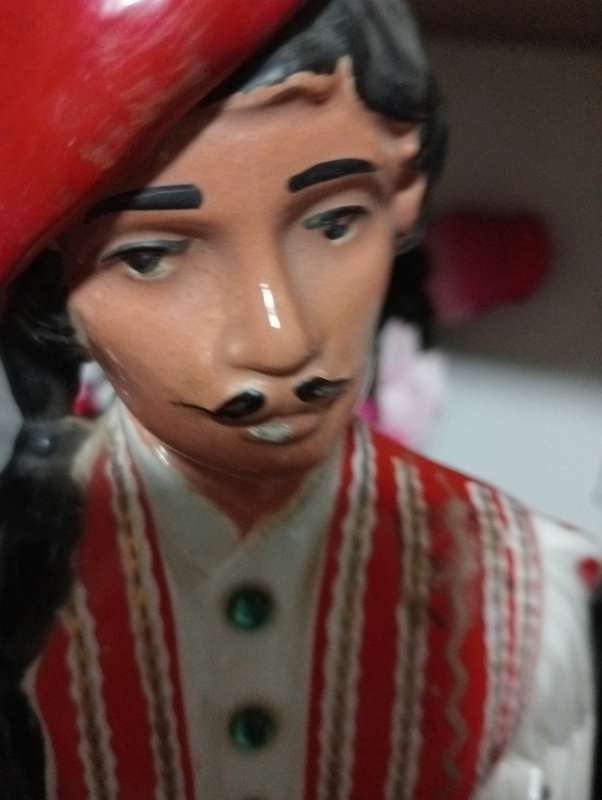 VINTAGE 1960S DUZO METAXA GREEK  PORCELAIN DECANTER