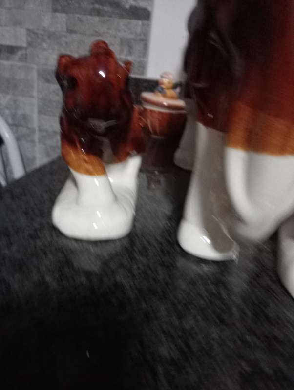 VINTAGE PORCELAIN ELEPHANT FAMILY
