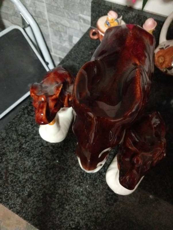 VINTAGE PORCELAIN ELEPHANT FAMILY