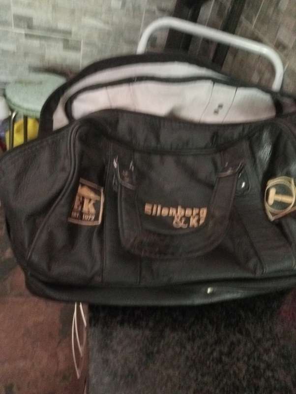 VINTAGE ELLENBERGER AND KAHTS LEATHER BAG
