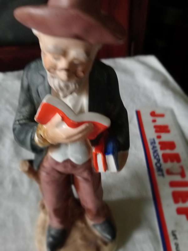 VINTAGE GRANDPA READING ORNAMENT
