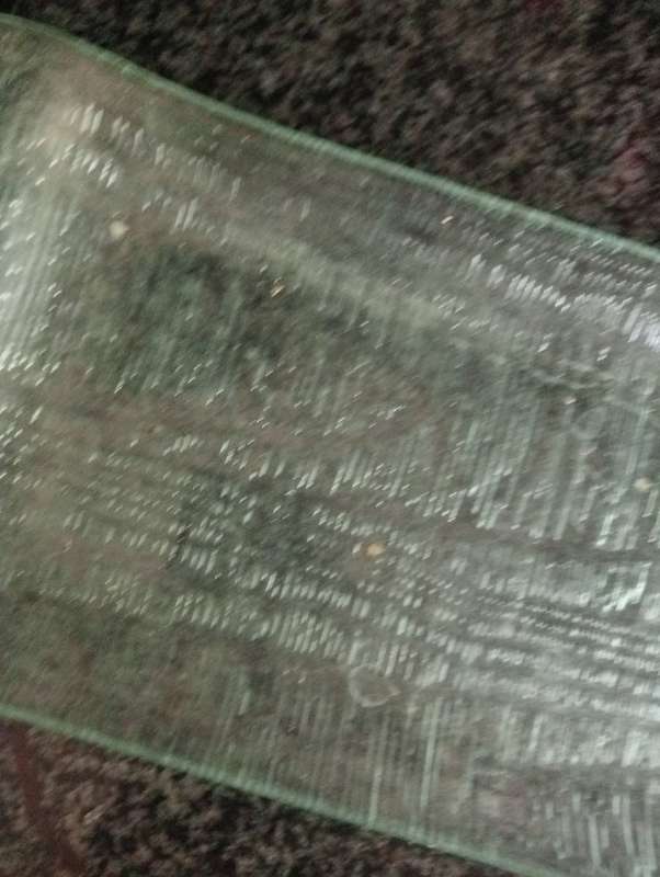VINTAGE GREEN GLASS PLATTER