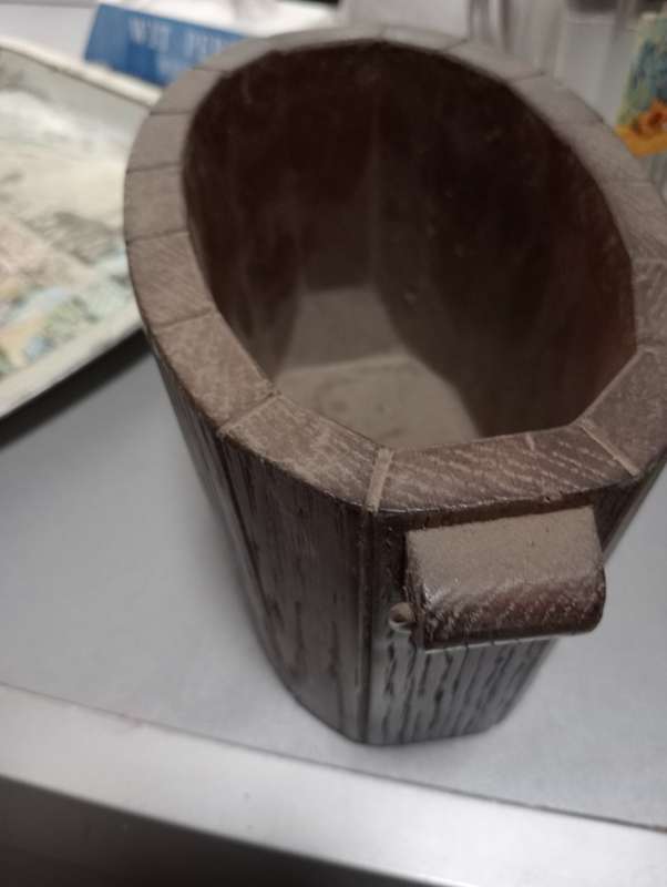VINTAGE GRUNBERGER WOODEN BEER BUCKET