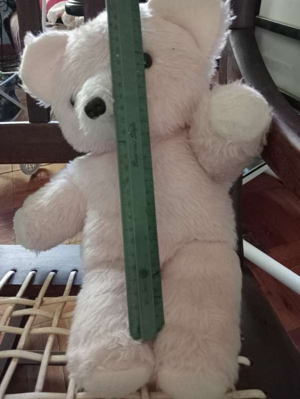 VINTAGE LIGHT PINK STUFFED BEAR