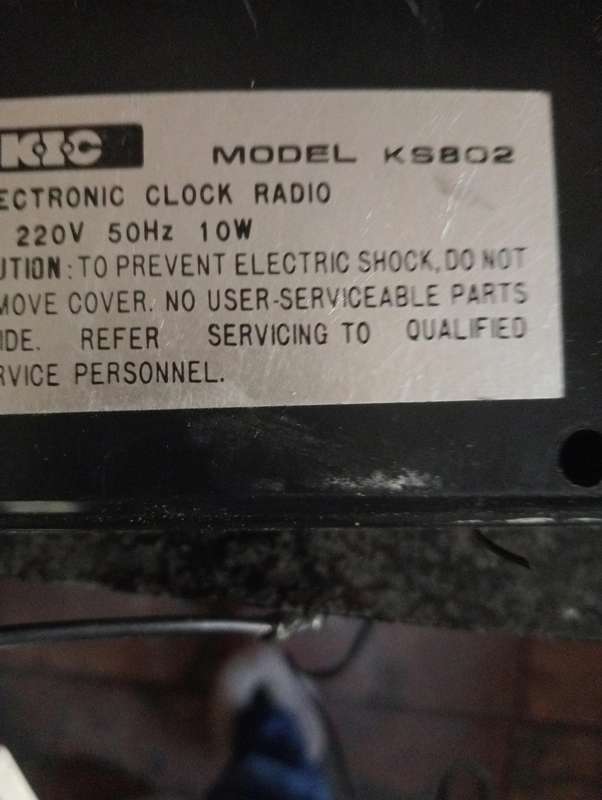 VINTAGE KIC RADIO AND CLOCK