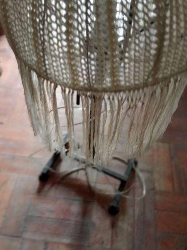 VINTAGE ELECTRIC LAMP WITH SHADE