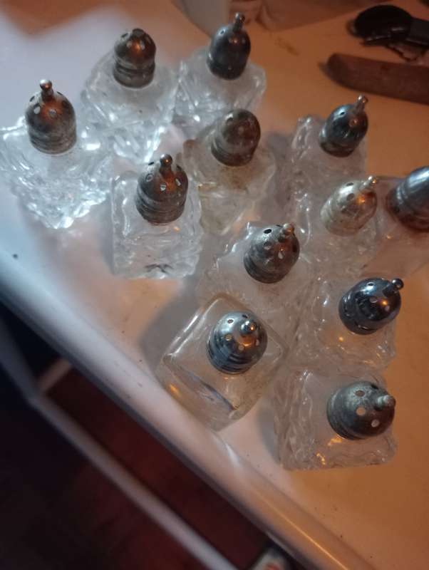 VINTAGE LOT SMALL SALT AND PEPPER SHAKERS