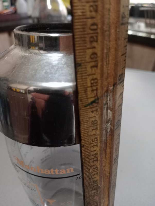 VINTAGE MANHATTAN ALCHOLOLIC SHAKER